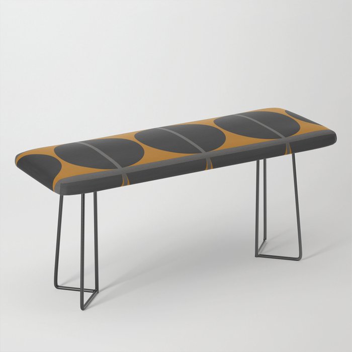 Black and Gray Gradient with Gold Squares and Half Circles Digital Illustration - Artwork Bench