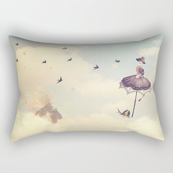 Spring Lady Rectangular Pillow