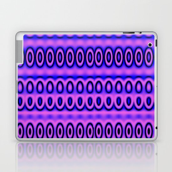 Fuschia and Blue Rings of Spring Laptop & iPad Skin