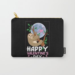 Kawaii Hang Sloth Animal Hearts Day Valentines Day Carry-All Pouch