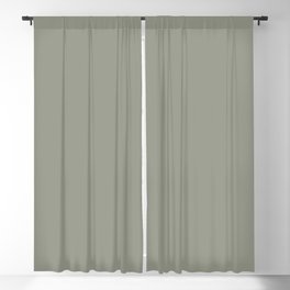 Midtone Grey Green Solid Color Pairs To Sherwin Williams Evergreen Fog SW 9130 Blackout Curtain