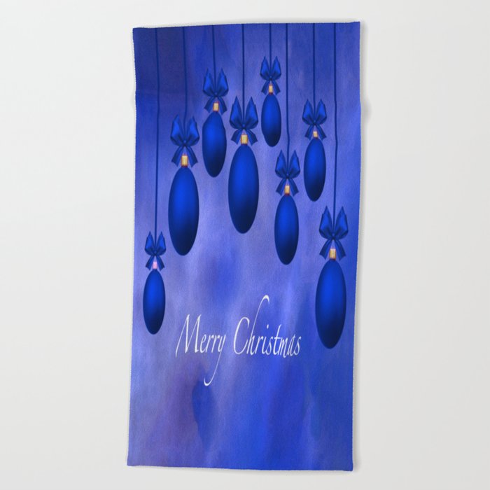merry christmas ornaments bows and ribbons blue beach towel by judypalkimas society6 - Merry Christmas Beach merry christmas ornaments bows and ribbons blue beach towel by judypalkimas society6 - Merry Christmas Beach