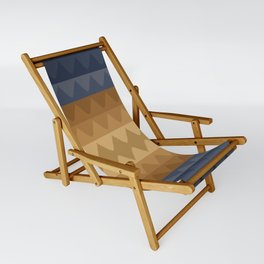 Geometric Pyramid Pattern LIII Sling Chair