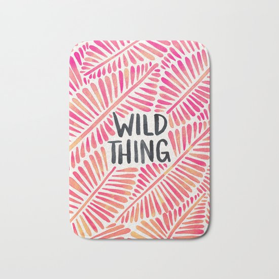 Wild Thing – Pink Ombré & Black Palette Bath Mat