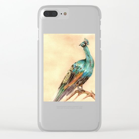 Peacock Clear iPhone Case