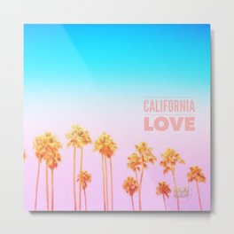 California Love Palms Metal Print
