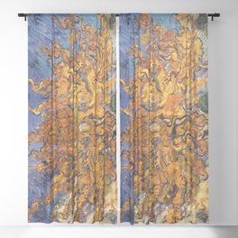 The Mulberry Tree by Vincent van Gogh Sheer Curtain