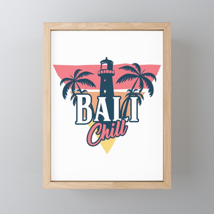 Bali chill Framed Mini Art Print