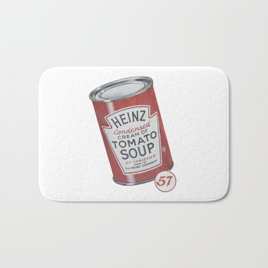 Heinz tomato soup can Bath Mat