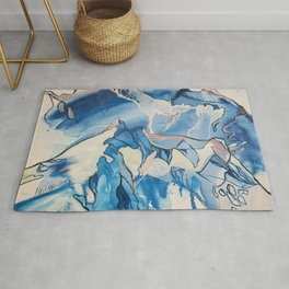 As Above, So Below Rug | Bohemian, Abstract, Topography, Oil, Mountain, Abstractart, Colorado, Painting, Expressionism, Acrylic 