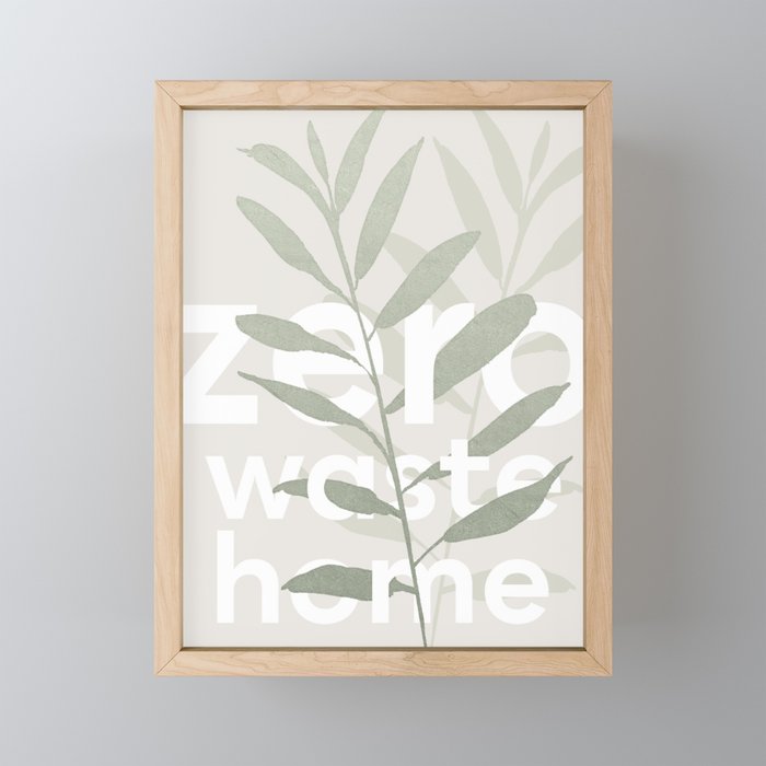 Zero waste home Framed Mini Art Print