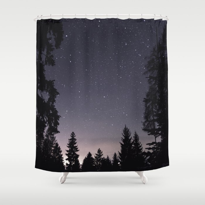 Starry Sunset | Nature and Landscape Photography Shower Curtain