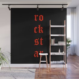 Music Rockstar Red Black Wall Mural