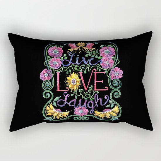 Live Love Laugh 2 Rectangular Pillow