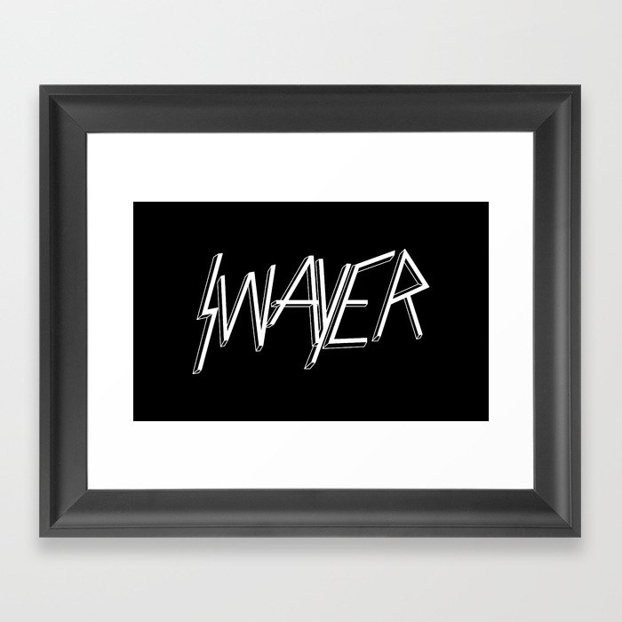 we're just all swayers Framed Art Print