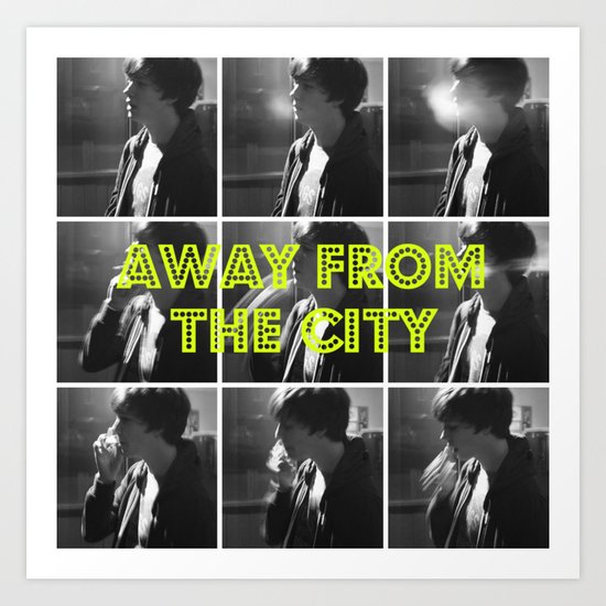 AWAY FROM THE CITY Art Print