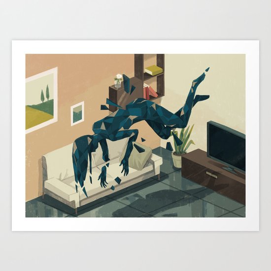 Glitch 03 Art Print