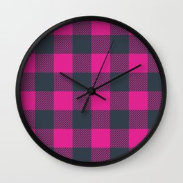 I'm a Lumberjack…in Pink Wall Clock