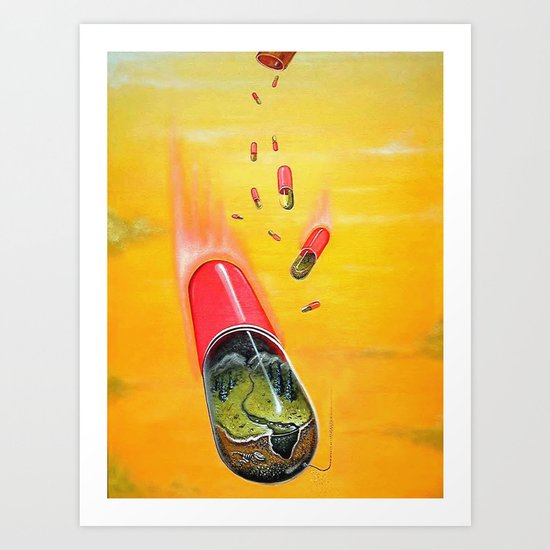 "Fossil Fools" Art Print