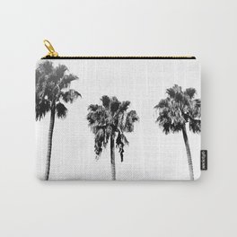Black + White Palm Trees Carry-All Pouch | Palms, Chic, Nature, Photo, Cali, Vertical, Minimal, Sea, Trees, Portraitorientation 