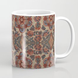 Eighteenth century rows of rosettes and swags in a straight repeat on a picotage ground textile desi Coffee Mug