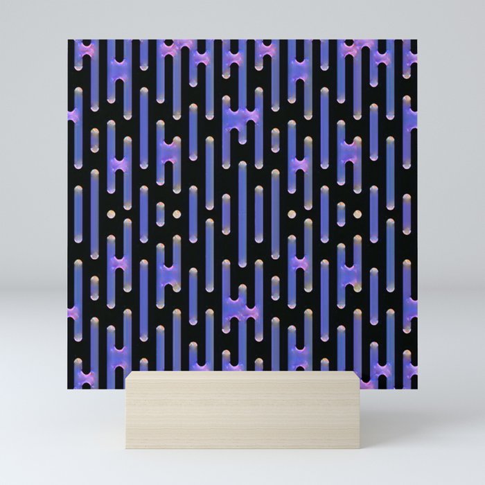 Digital Pattern Space Style Mini Art Print