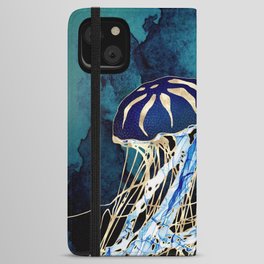 Metallic Jellyfish III iPhone Wallet Case