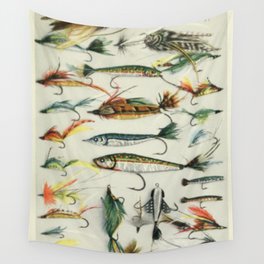 Fishing Lures Wall Tapestry