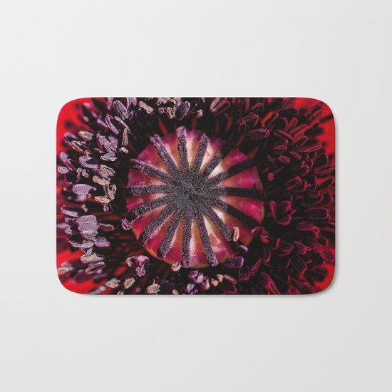 Poppy heart Bath Mat