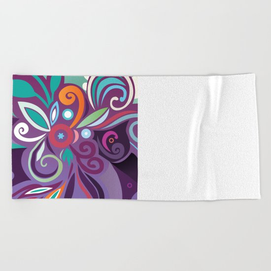 Floral curves of Joy Beach Towel