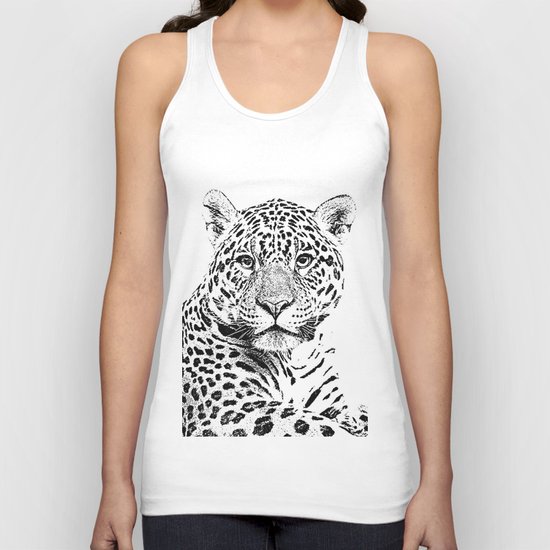 Cheetah Sketch Unisex Tank Top
