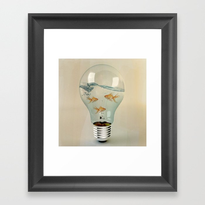 ideas and goldfish 03 Framed Art Print