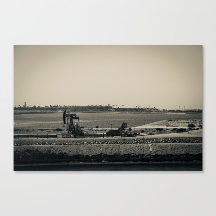 Oil field Canvas Print