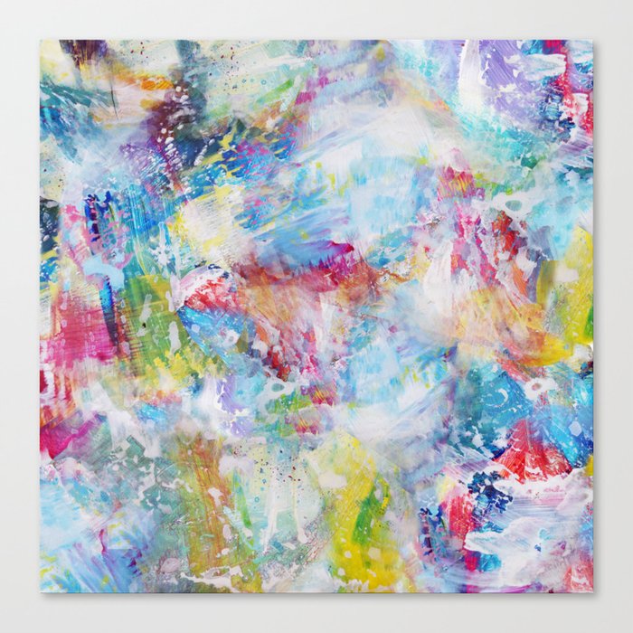 White Paint Splash Canvas Print By Walyco Art Society6