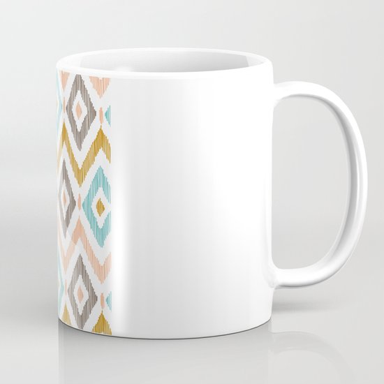 Sketchy Diamond IKAT Mug