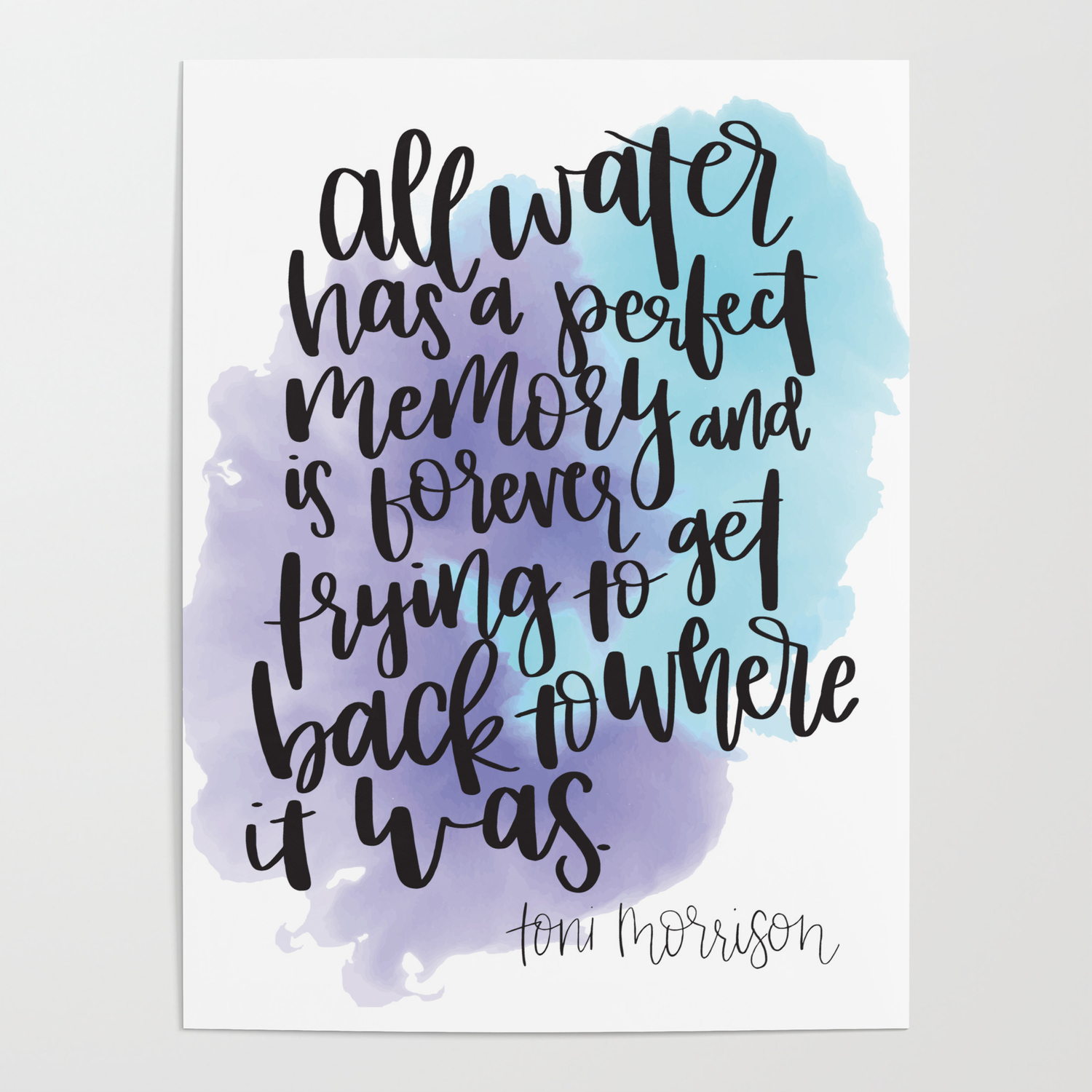 All Water Has A Perfect Memory Poster By Chris Society6