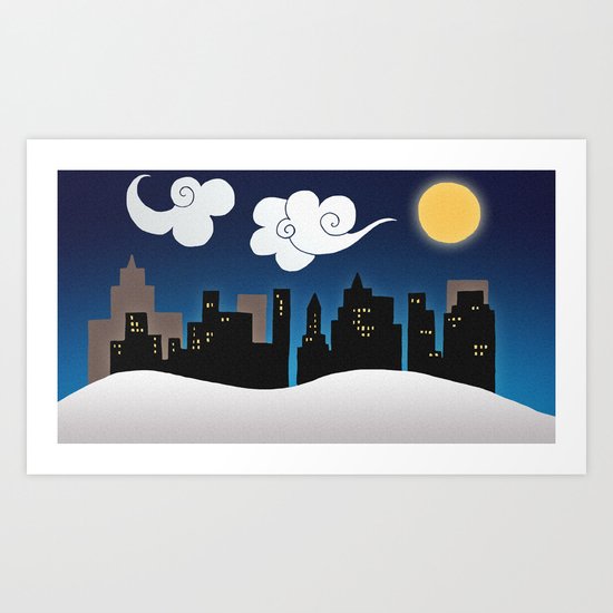 City scape Art Print