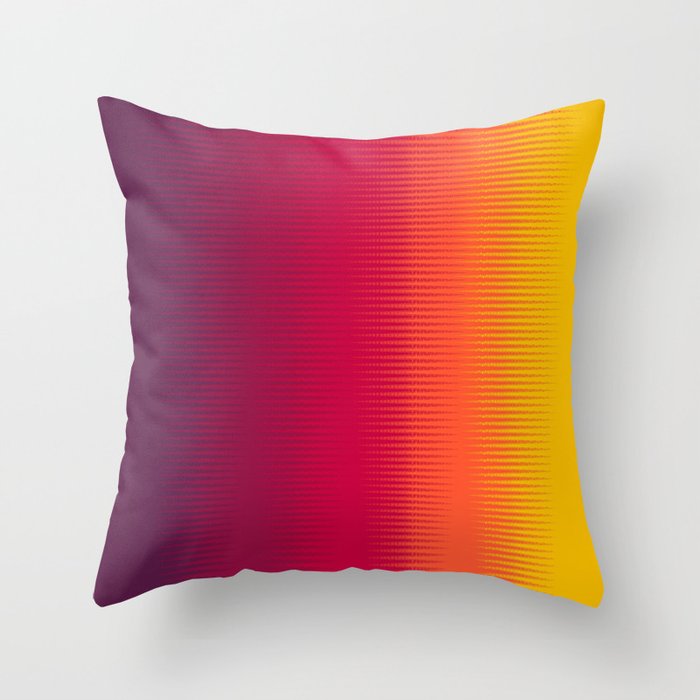 Color Mix Vertical Abstract Pattern Throw Pillow