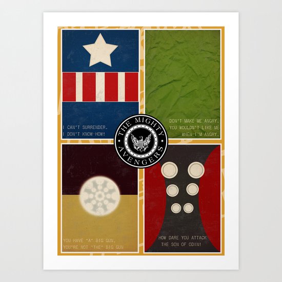 The Mighty Avengers Art Print