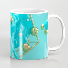 Elephant in turquoise - Animal Display 3D series Coffee Mug