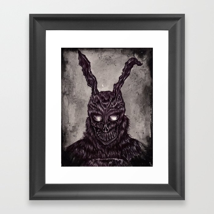 Donnie Darko - ballpoint pen and watercolor Framed Art Print