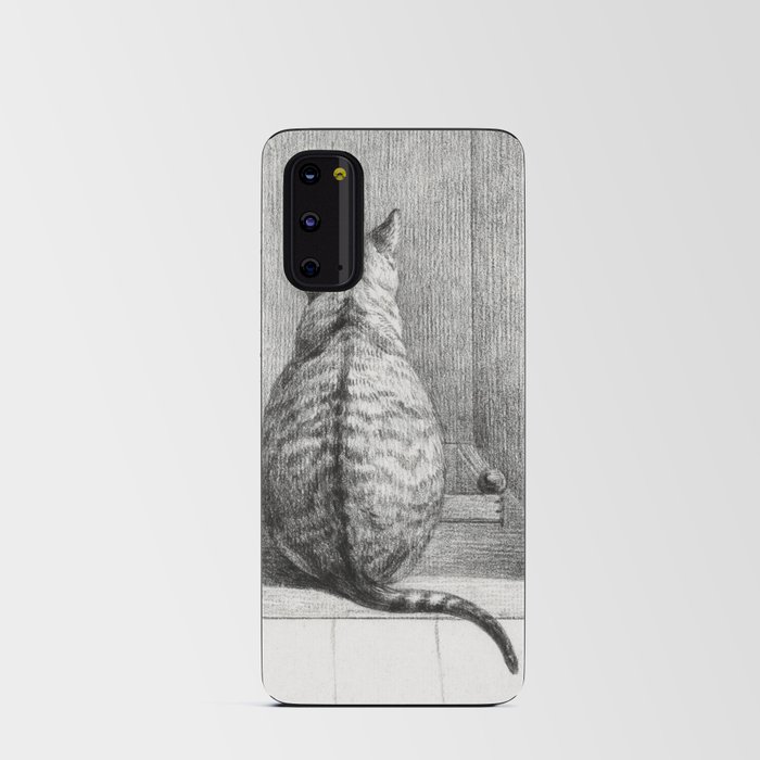 Sitting Cat, From Behind (1812) Android Card Case
