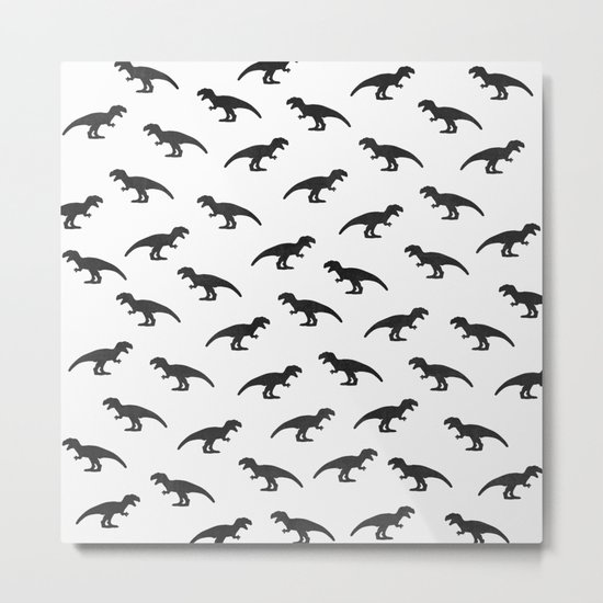 T-Rex Pattern Metal Print