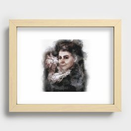 wife portrait Recessed Framed Print