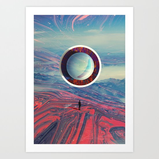 LOST AMONG THE MAGMA Art Print