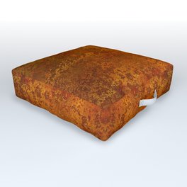 Vintage Copper Rust, Minimalist Art Outdoor Floor Cushion