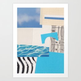 One Color Collection / Picton Blue Art Print