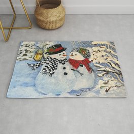 This is a Fine Snowmance Rug