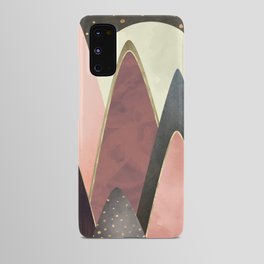 Pink and Gold Peaks Android Case