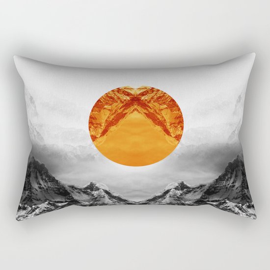 Why down the circle Rectangular Pillow